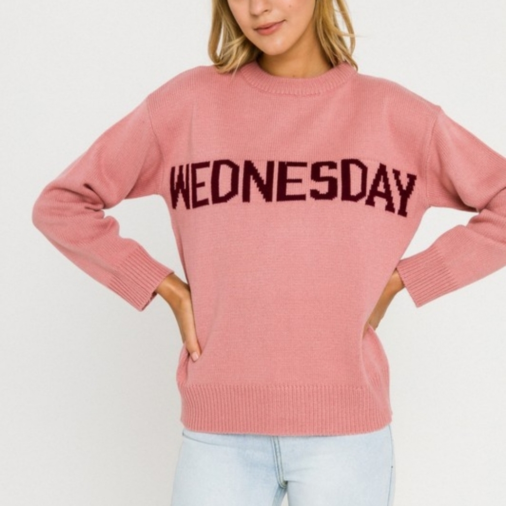 Wednesday/Tuesday Motif Sweater